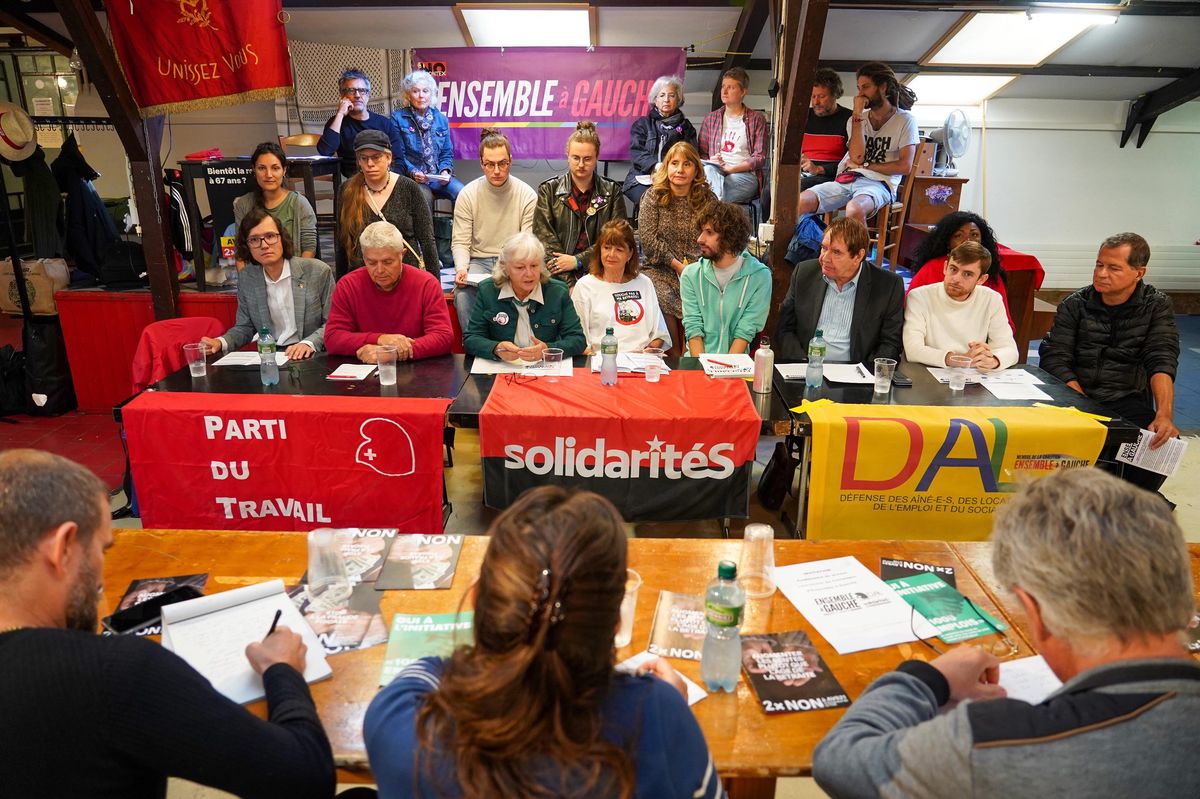 La coalition Ensemble à Gauche, lors du lancement de sa campagne pour les élections 2023 (photo d’illustration).